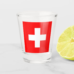 A Shot Verre photographié patriotique avec drapeau de la
