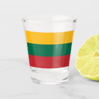 Verre photographié patriotique avec drapeau de Lit