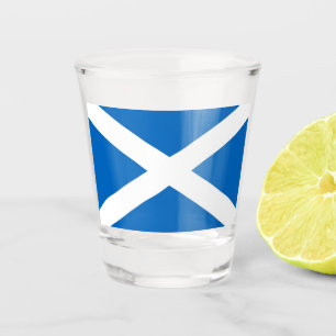 A Shot Verre photographié patriotique avec drapeau d'Ecos