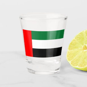 A Shot Verre photographié patriotique avec drapeau des EA