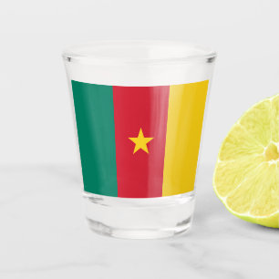 A Shot Verre photographié patriotique avec drapeau du Cam
