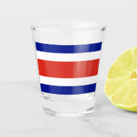 Verre photographié patriotique avec drapeau du Cos