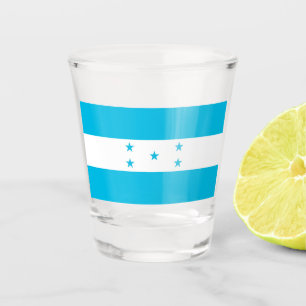 A Shot Verre photographié patriotique avec drapeau du Hon