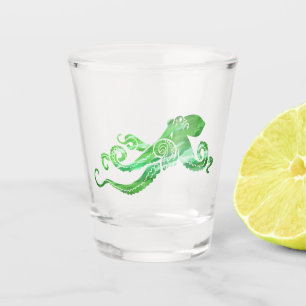A Shot Verre vert de pieuvre