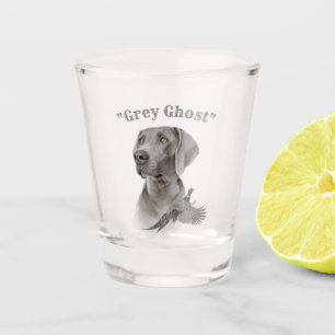 A Shot Weimaraner en verre tourné