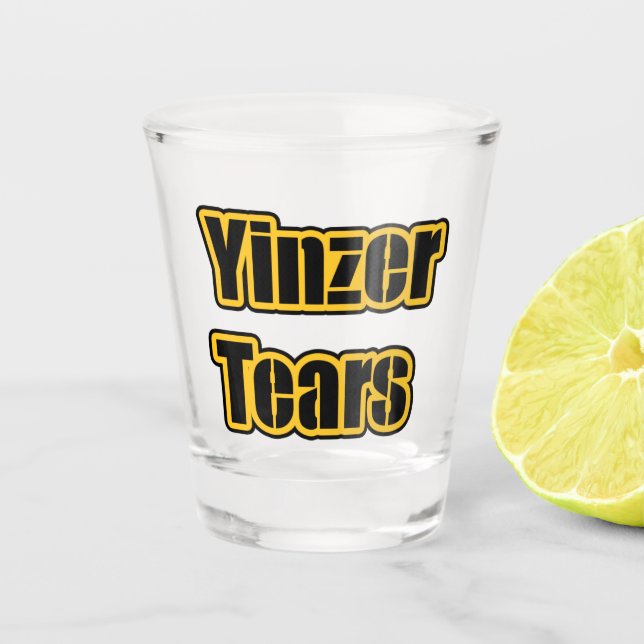A Shot Yinzer Larmes verre tiré (Devant)