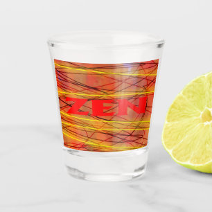 A Shot Zen fil rouge verre abattu