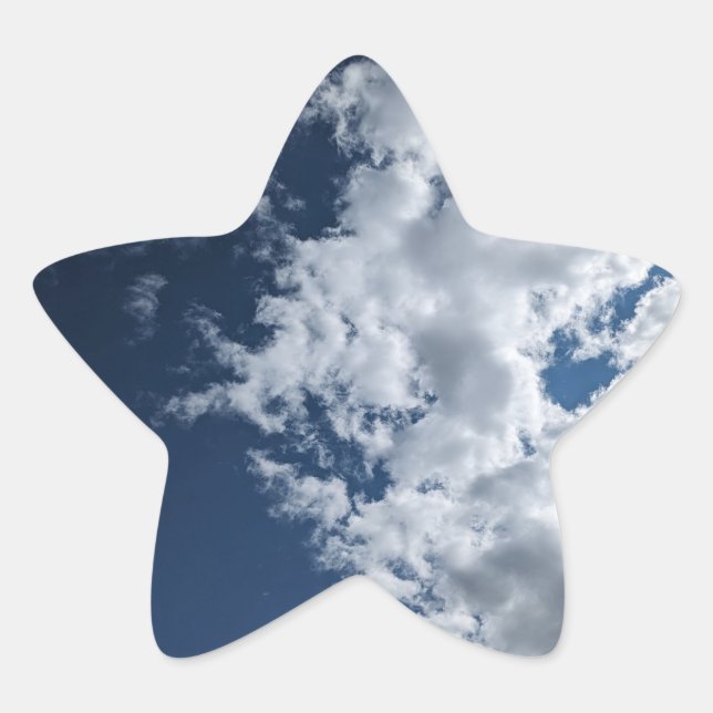 A side of clouds  Stern-Aufkleber (Vorderseite)