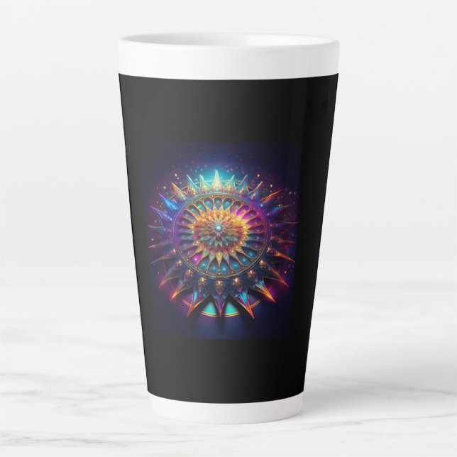 A Sierpinski Gasket Fractal Milchtasse (Vorderseite)