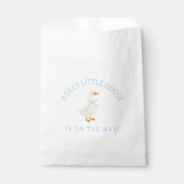 a Silly Little Goose Baby Shower Theme Geschenktütchen (Vorderseite)