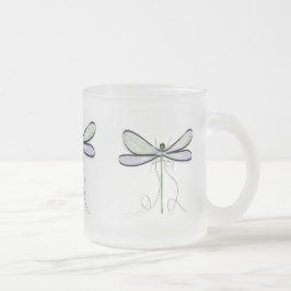 A SIMPLE DRAGONFLY FROSTED MUG MATTGLASTASSE