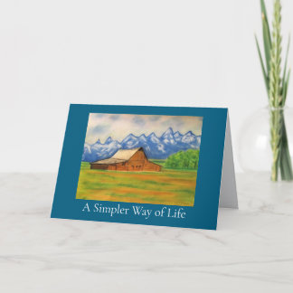 A Simpler Way of Life Greeting Card Karte