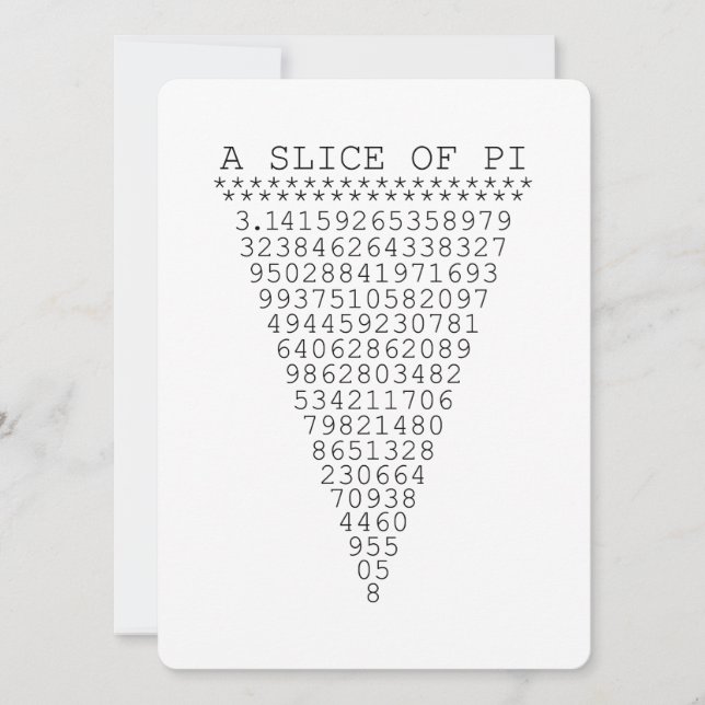 A Slice of Pi Numbers (Vorderseite)