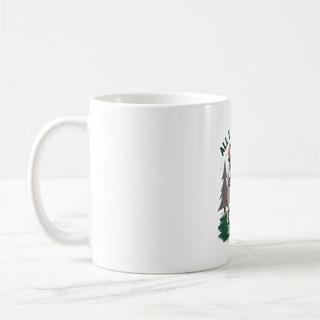 A Sloth For Christmas. Cute, Christmas Sloth With  Kaffeetasse (Links)