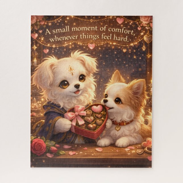 A Small Moment of Comfort – Valentine Jigsaw Puzzl (Vertikal)