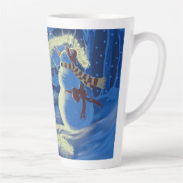 A Snowman Christmas Latte Mug Milchtasse