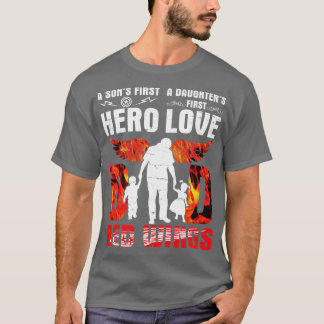 A Sons First Held A Daughters First Liebe Vater Re T-Shirt