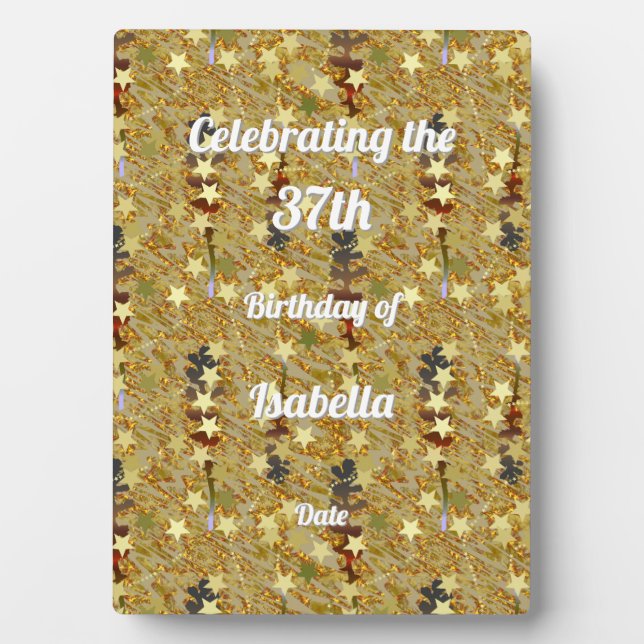A Special Celebration Any Age Birthday Fotoplatte (Vorderseite)