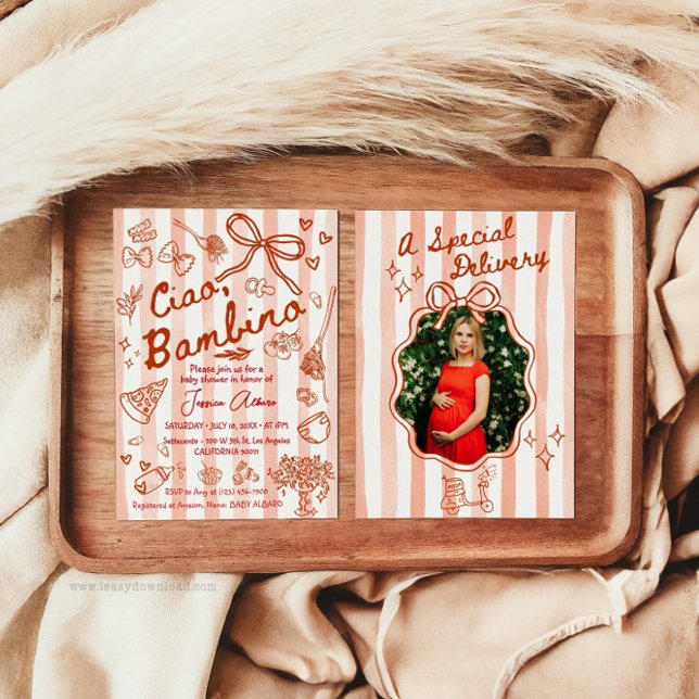 A special Delivery Photo Red Invitation Einladung (Von Creator hochgeladen)