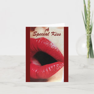 A **SPEZIELLE KISS** FÜR MEINE LIEBLINGSVALENTINE KARTE