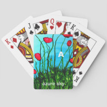 A - Spielkarten der azurblauen Himmelalphabetkunst