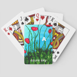 A - Spielkarten der azurblauen Himmelalphabetkunst