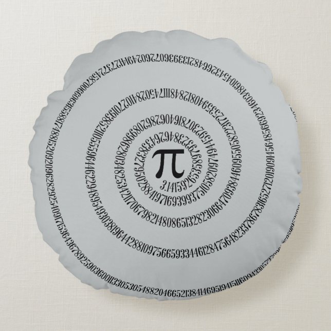 A sPIral für Pi Klicken Sie auf Ändern der grauen  Rundes Kissen (Vorderseite)