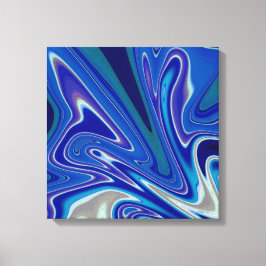 A Splash of Blue  16x16 Leinwanddruck