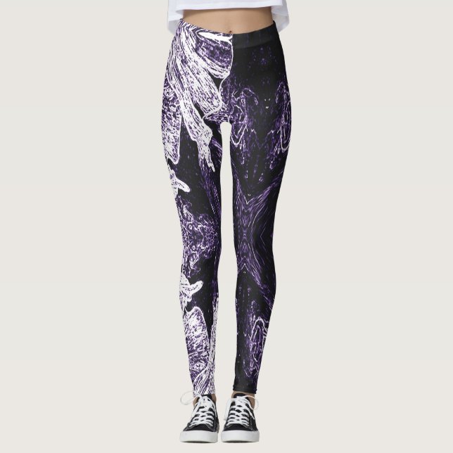 A Splash Of Purple 2 Leggings (Devant)