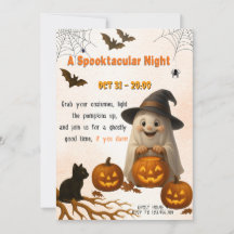 A Spooktacular Night | Ghost & Pumpkin Halloween