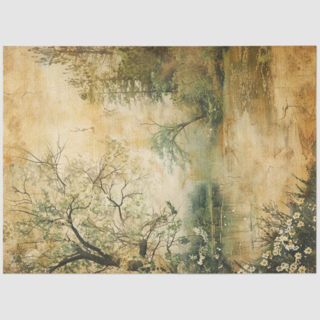 A Spring Ephemera Series Design #3 Seidenpapier (Vorderseite)