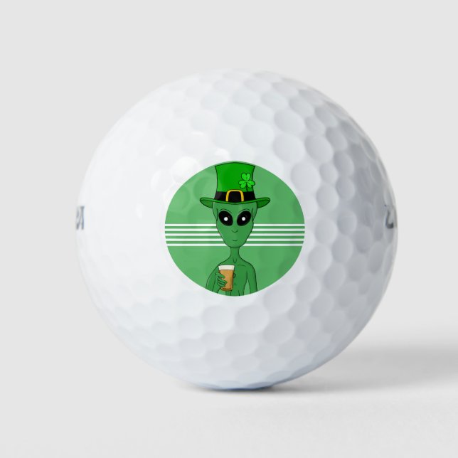 A St. Patrick's Alien Golfball (Vorderseite)