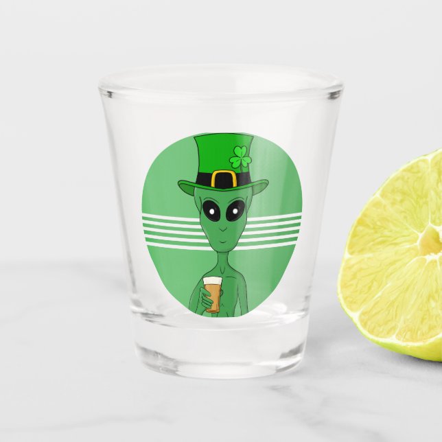 A St. Patrick's Alien Schnapsglas (Vorderseite)
