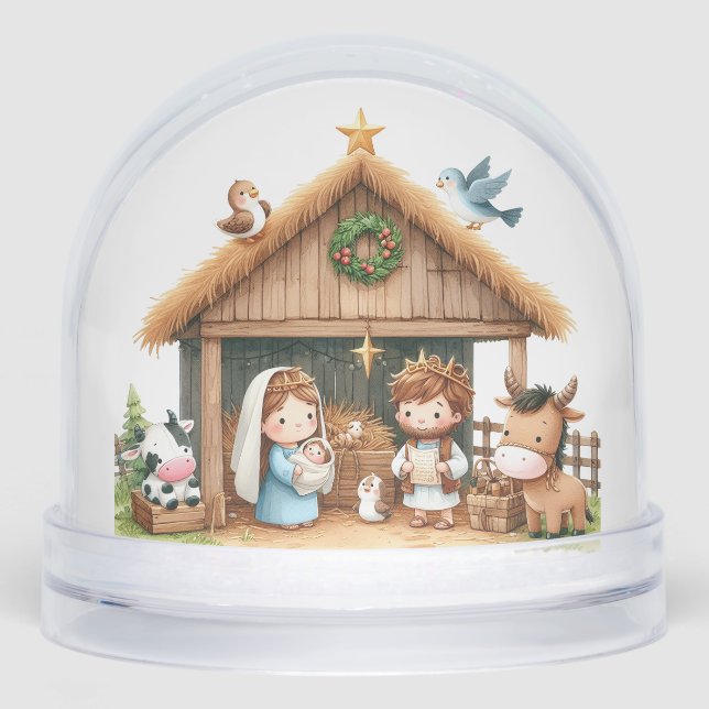A Stable Full of Joy Schneekugeln (Vorderseite)