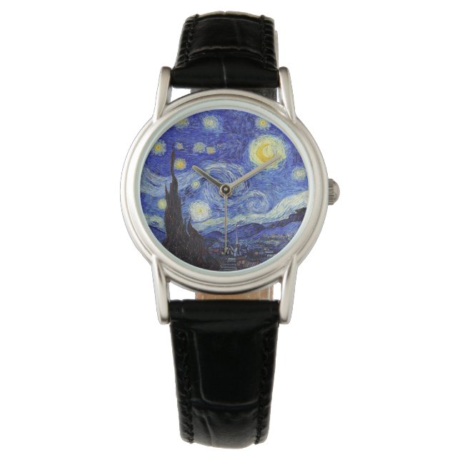 A Starry Night Watches Van Gogh Armbanduhr (Vorderseite)