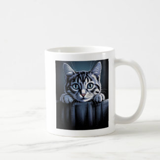 A Striking Cat Illustration – Bold Artistic Feline Kaffeetasse