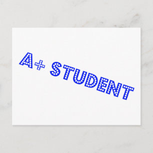 A+ Student Postkarte