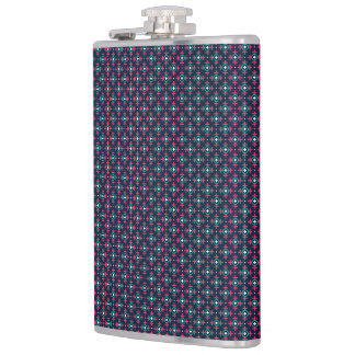 A stylish flask with a geometric pattern  flachmann