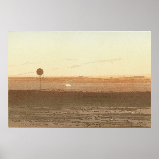 A sunset as seen from the balloon. poster (Vorne)