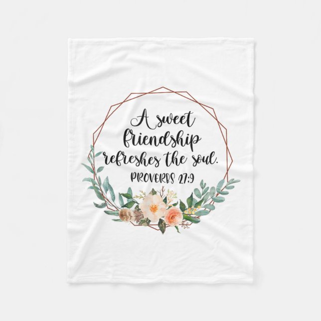 A Sweet Friendship Refreshes The Soul Friend Bff I Fleecedecke (Vorderseite)