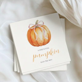 A Sweet Little Pumpkin is on the Way Serviette
