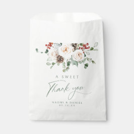 A Sweet Thank You Elegant Festive Floral Wedding Geschenktütchen