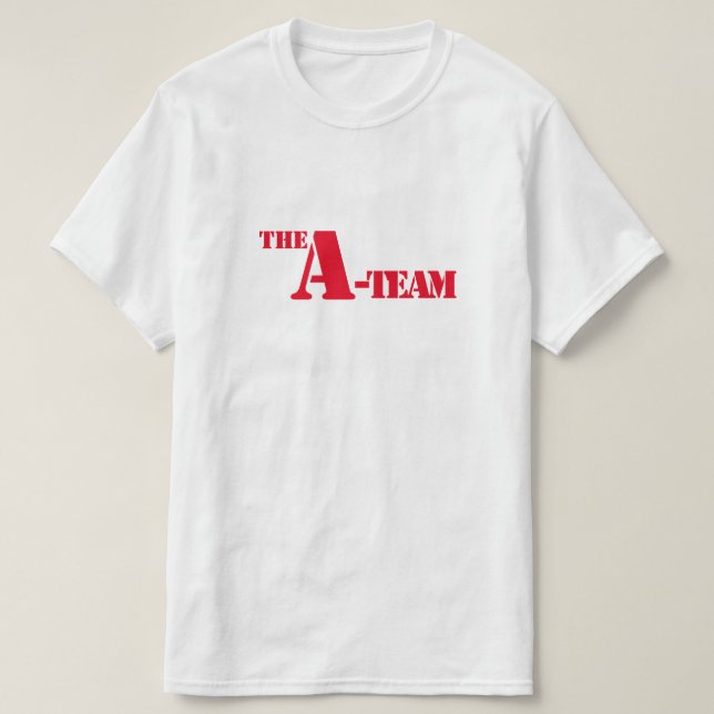 A-Teamlogo mit van-Shirt T-Shirt (Design vorne)