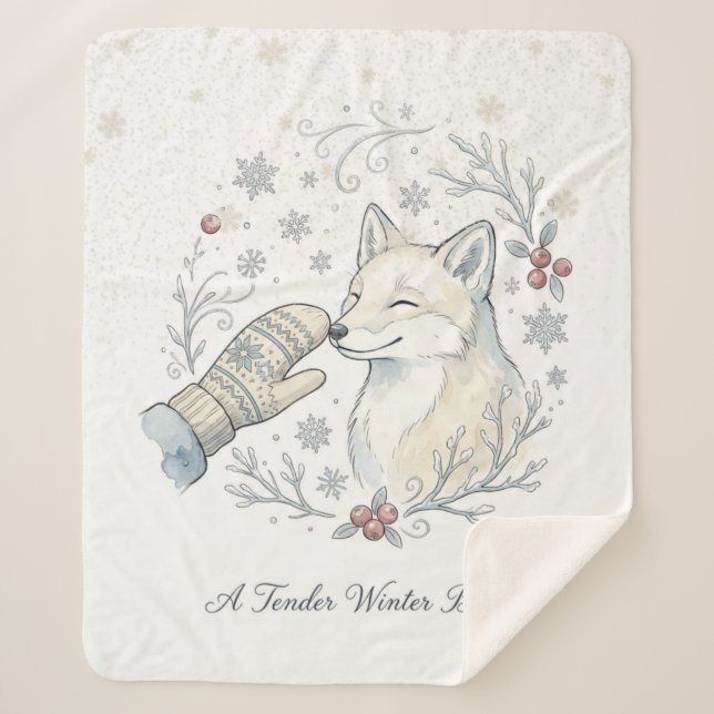 A Tender Winter Boop Sherpadecke (Vorderseite)