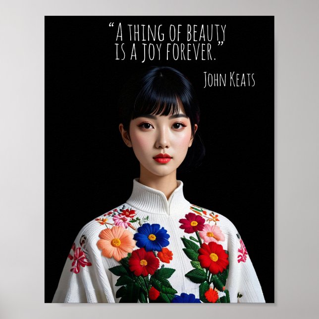 A thing of beauty is a joy forever poster (Vorne)
