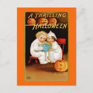 " A Thrilling Halloween" Postkarte