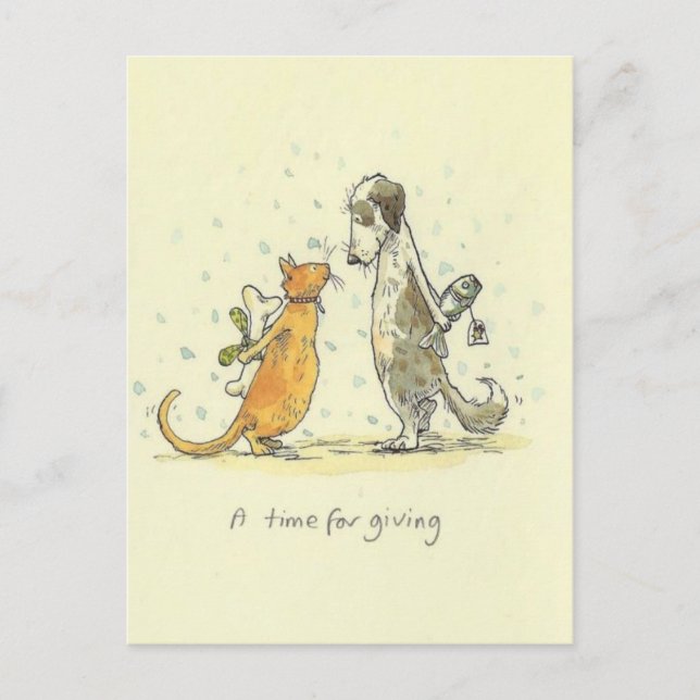 A time for giving postkarte (Vorderseite)