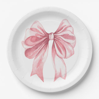 A Tini Baby Girl Bow Pappteller