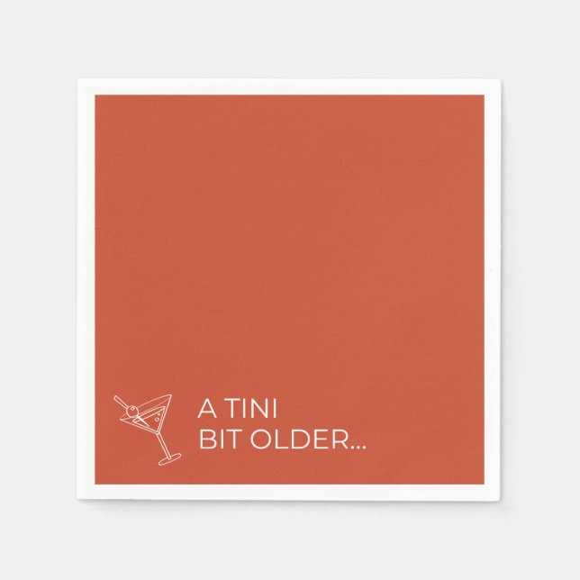 A TINI BIT ÄLTERER SERVIETTE (Vorderseite)