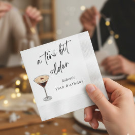 A Tini Bit Older 18th Birthday Party Napkins Serviette